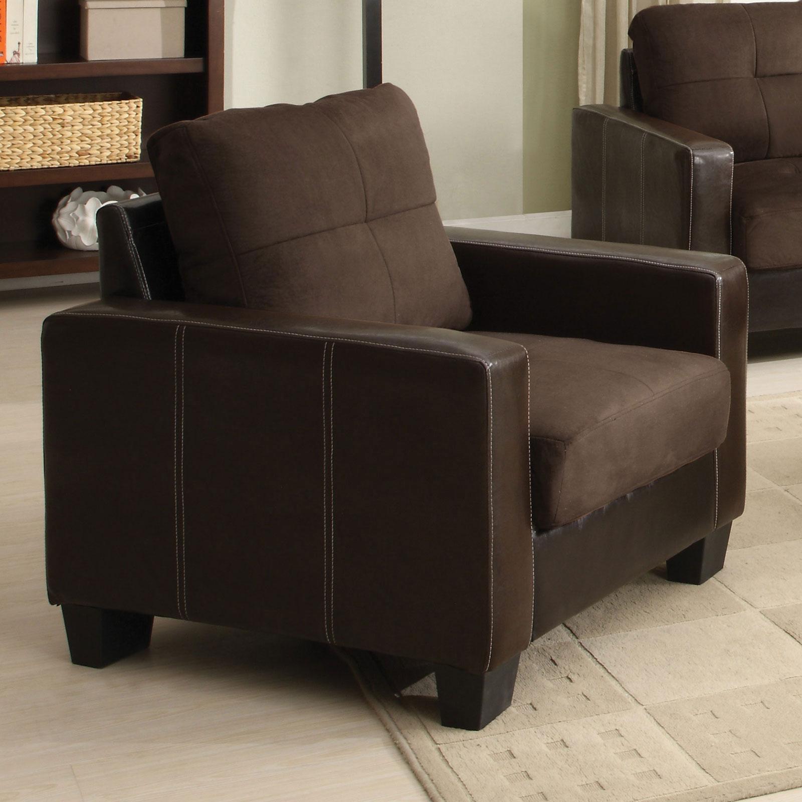  Furniture of America Laverne Stationary Fabric Chair CM6598DK-C IMAGE 1