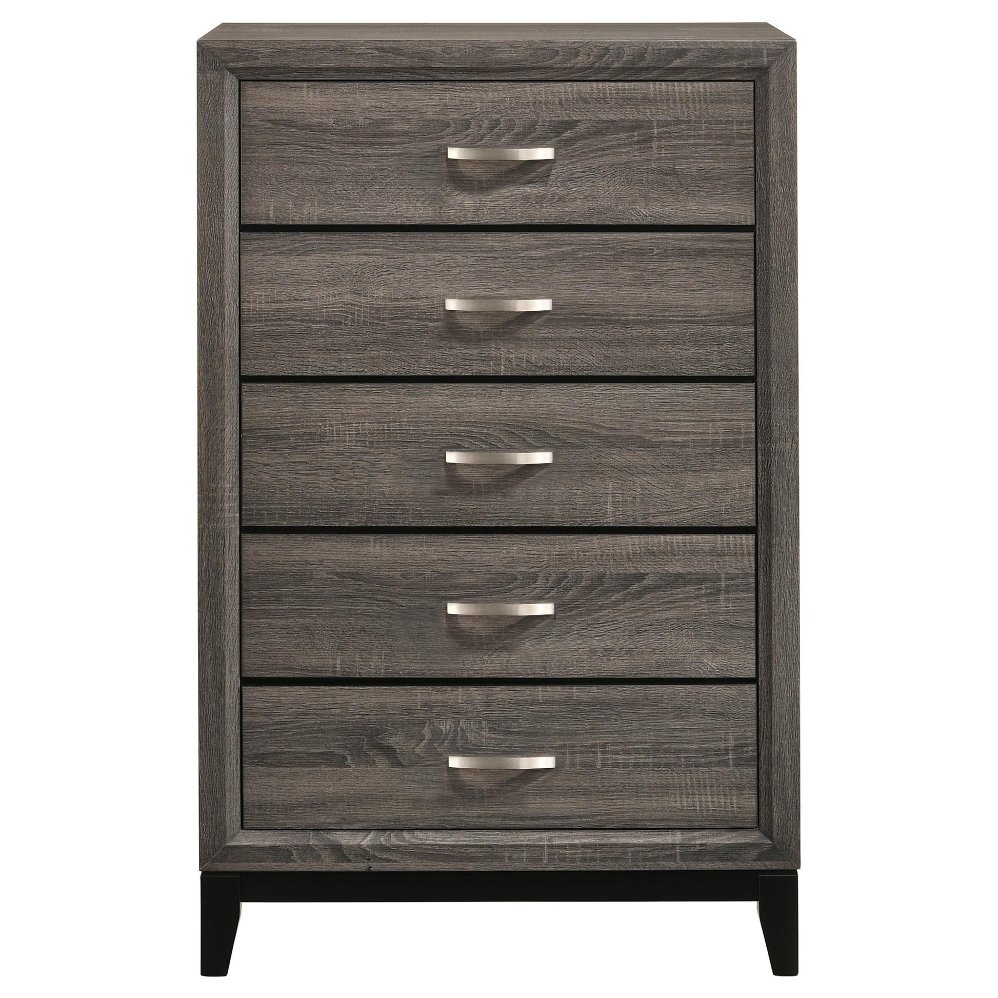 Coaster Furniture Watson 212425 5-Drawer Bedroom Chest - Grey Oak IMAGE 2