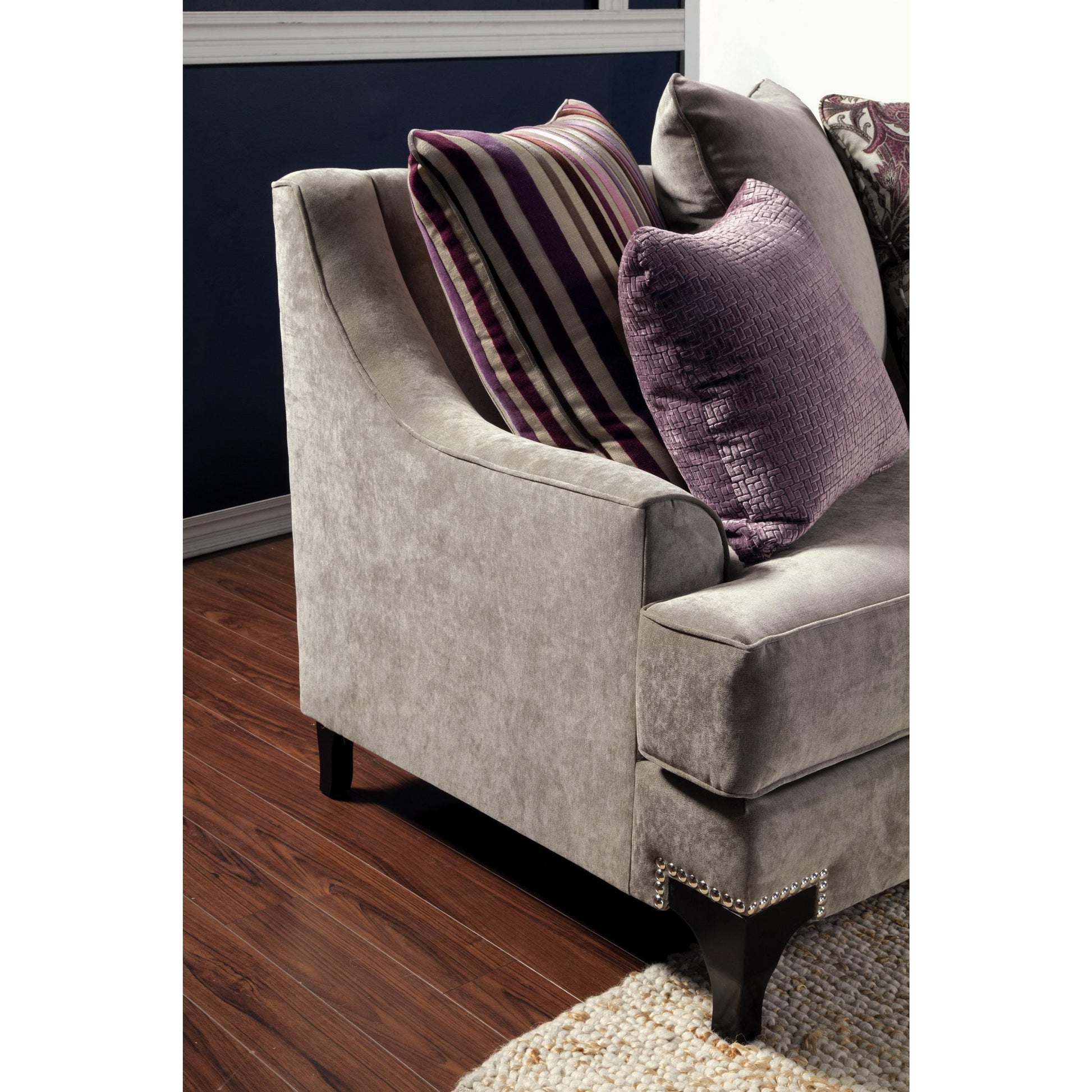 Furniture of America Viscontti Stationary Fabric Sofa SM2202-SF IMAGE 2
