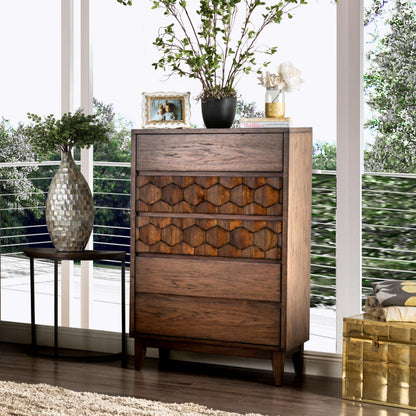  Furniture of America Kallisto 5-Drawer Chest CM7582C IMAGE 3