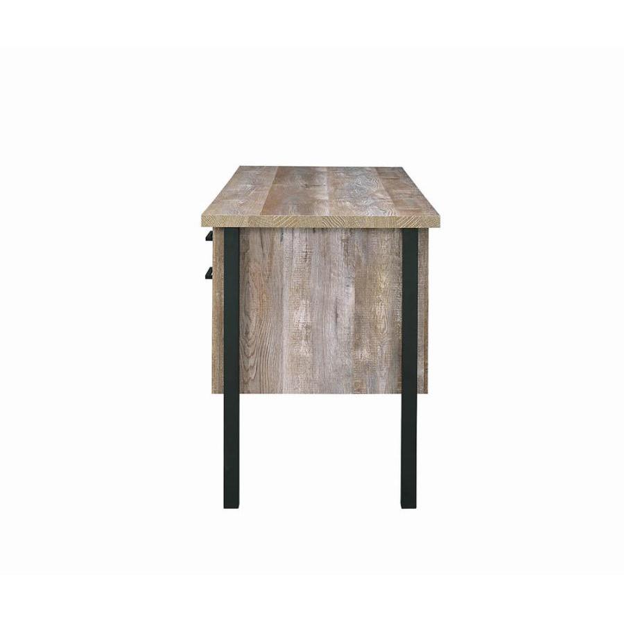 Coaster Furniture Samson 801950 60-inch 4-Drawer Office Computer Desk - Weathered Oak IMAGE 5