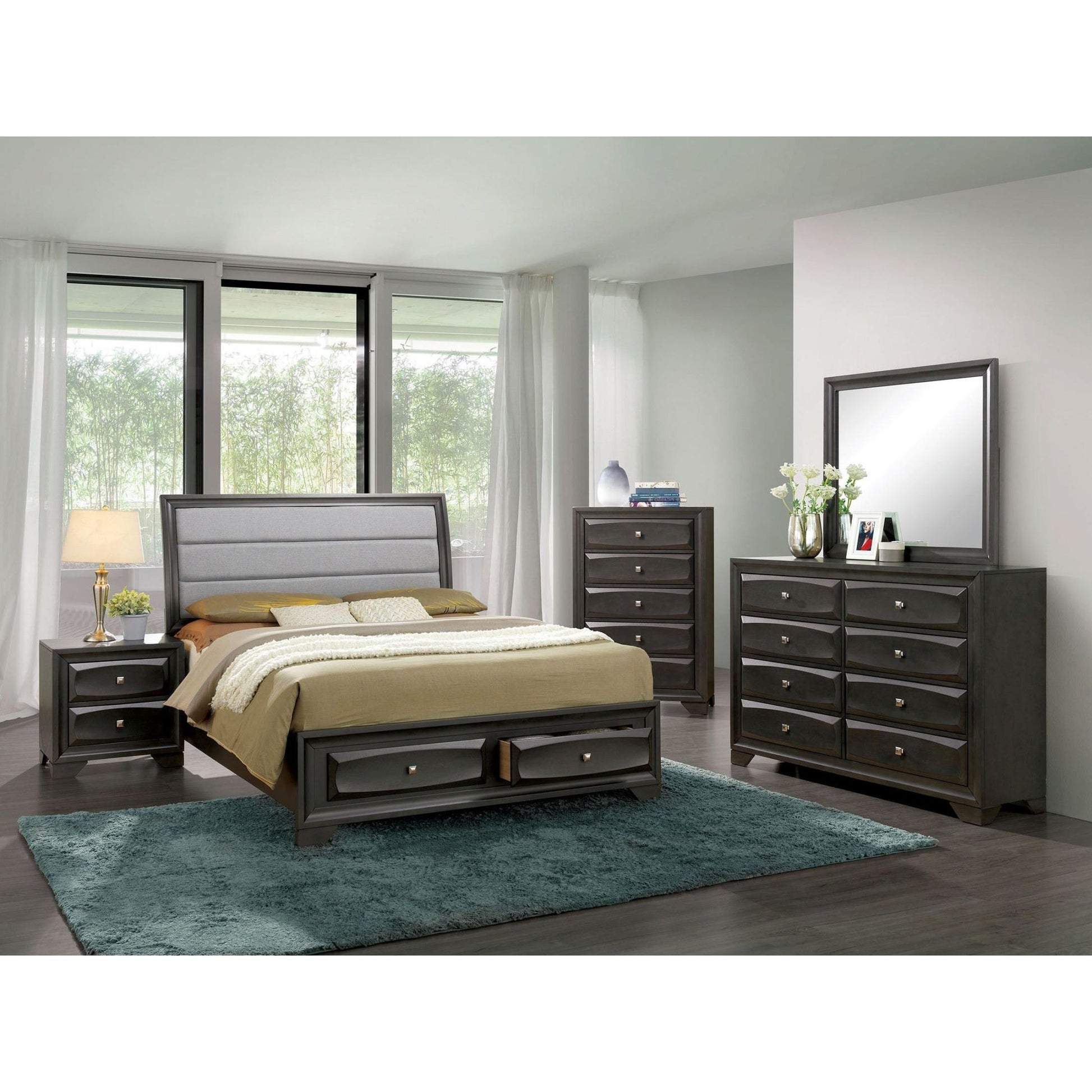  Furniture of America Ayana Queen Panel Bed with Storage CM7554Q-BED IMAGE 4