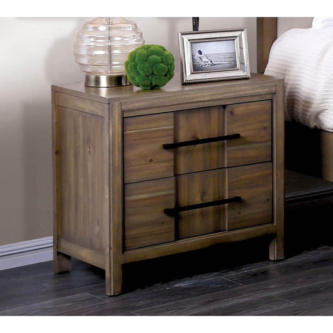  Furniture of America Berenice 2-Drawer Nightstand CM7580A-N IMAGE 1