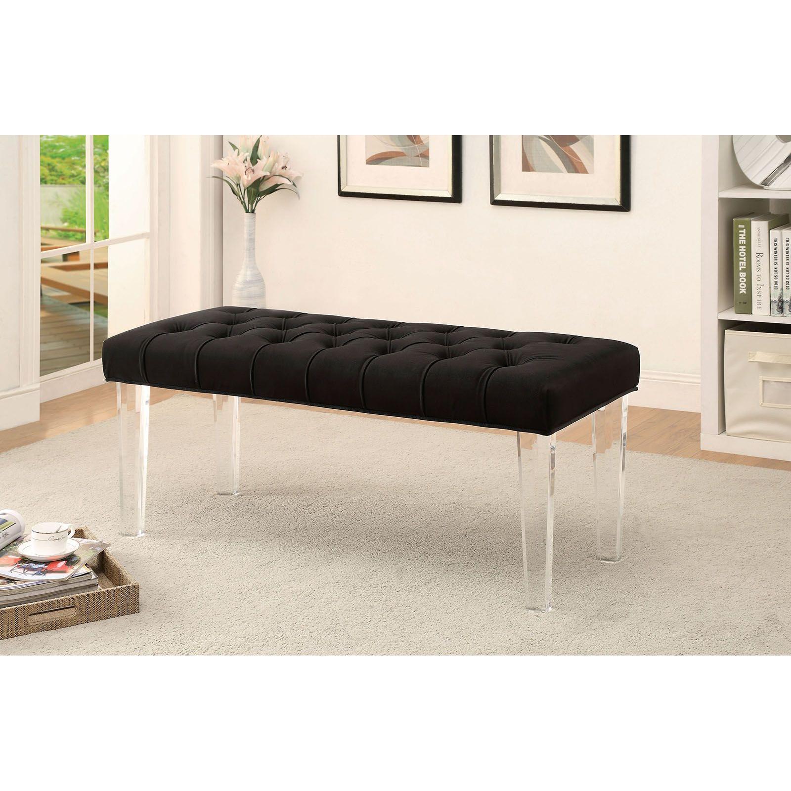  Furniture of America Mahony Bench CM-BN6202BK IMAGE 1