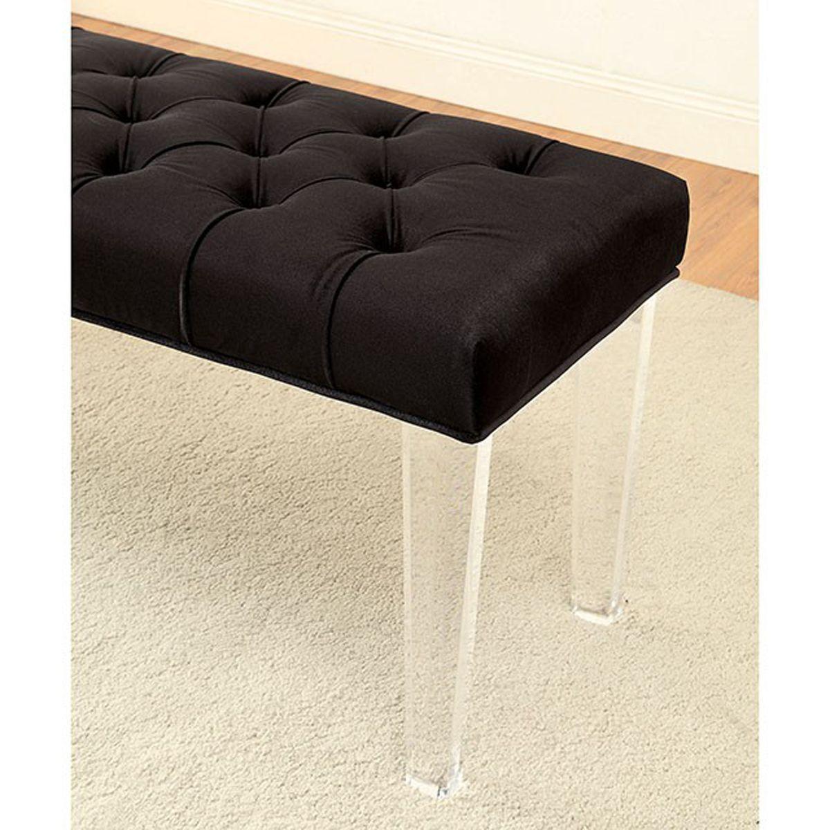  Furniture of America Mahony Bench CM-BN6202BK IMAGE 2