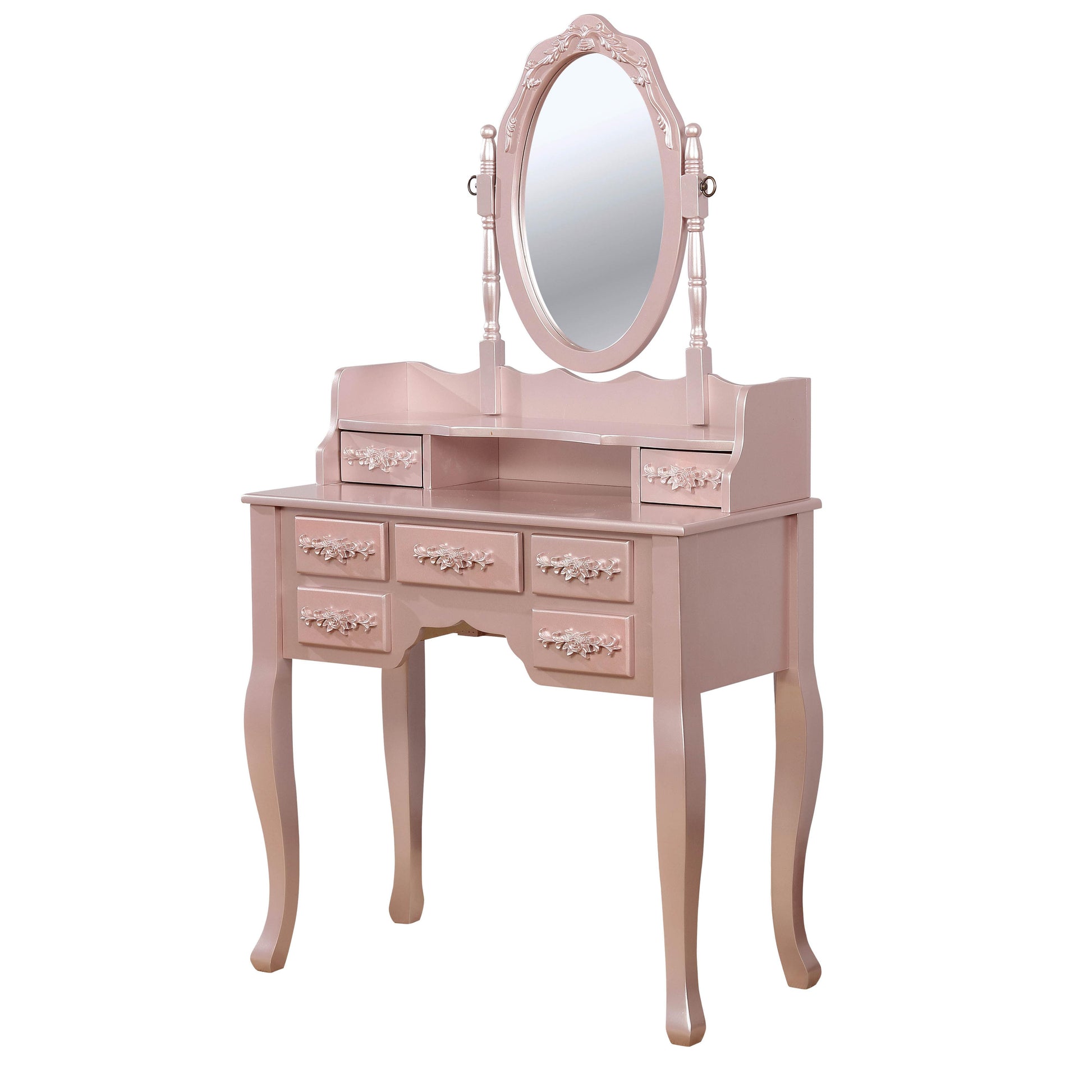  Furniture of America Harriet 7-Drawer Vanity Set CM-DK6845RG IMAGE 1