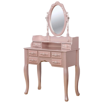  Furniture of America Harriet 7-Drawer Vanity Set CM-DK6845RG IMAGE 1