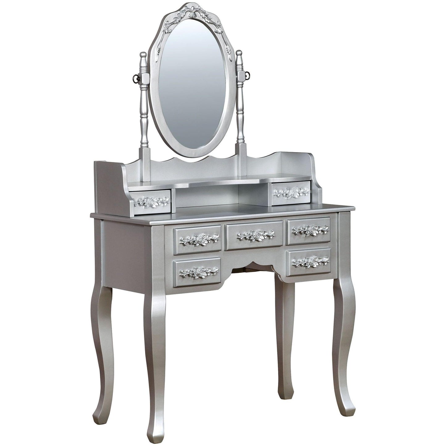  Furniture of America Harriet 7-Drawer Vanity Set CM-DK6845SV IMAGE 1