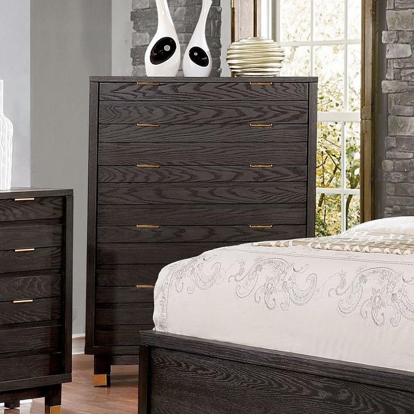  Furniture of America Bailey 5-Drawer Chest CM7510C IMAGE 2