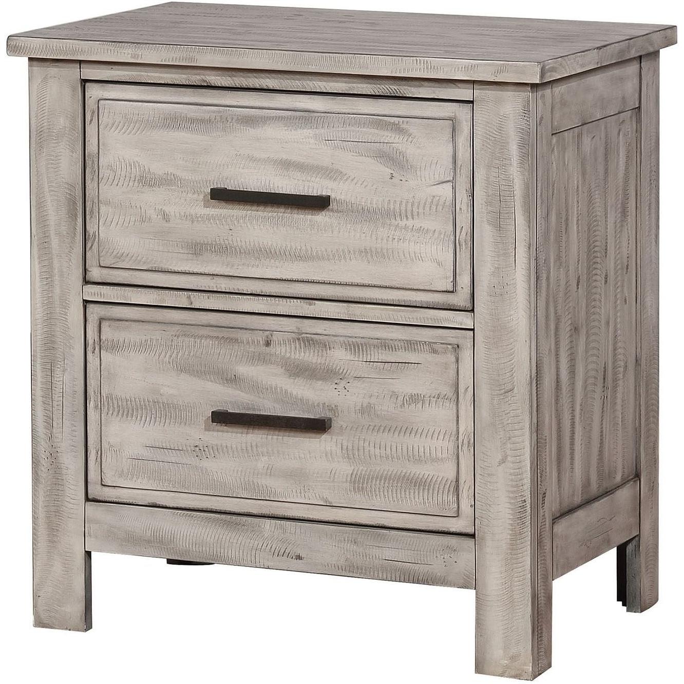  Furniture of America Canopus 2-Drawer Nightstand CM7422GY-N IMAGE 1
