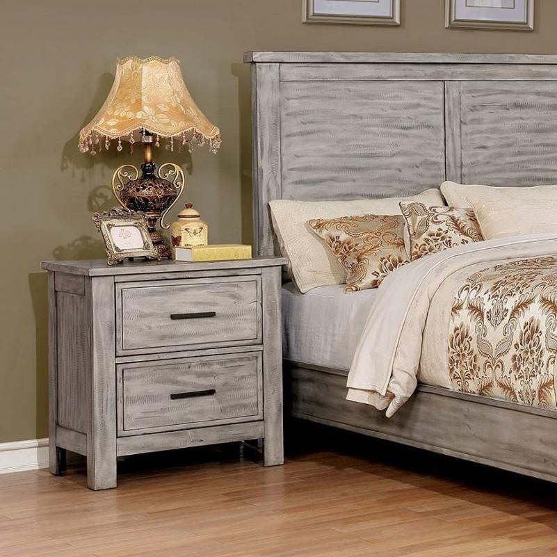  Furniture of America Canopus 2-Drawer Nightstand CM7422GY-N IMAGE 2