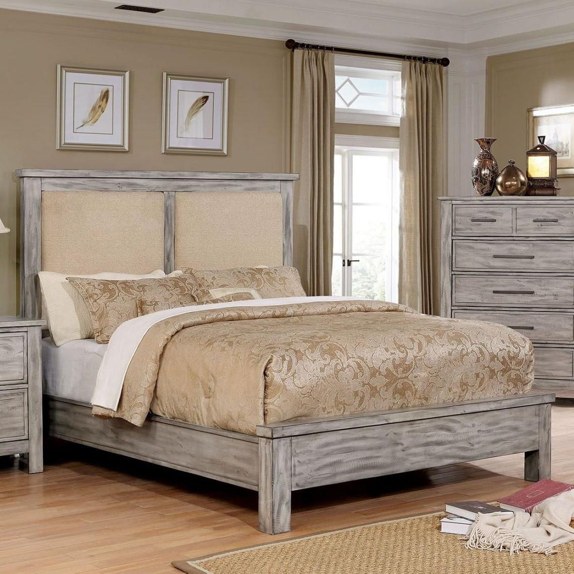  Furniture of America Canopus California King Panel Bed CM7423GY-CK-BED IMAGE 4