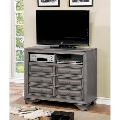  Furniture of America Brandt 6-Drawer Media Chest CM7302GY-TV IMAGE 3