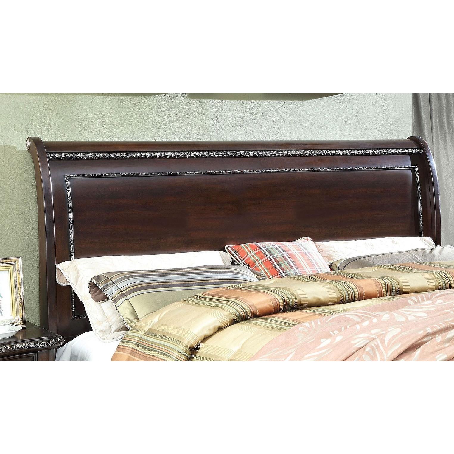  Furniture of America Europa King Sleigh Bed CM7389EK-BED IMAGE 2