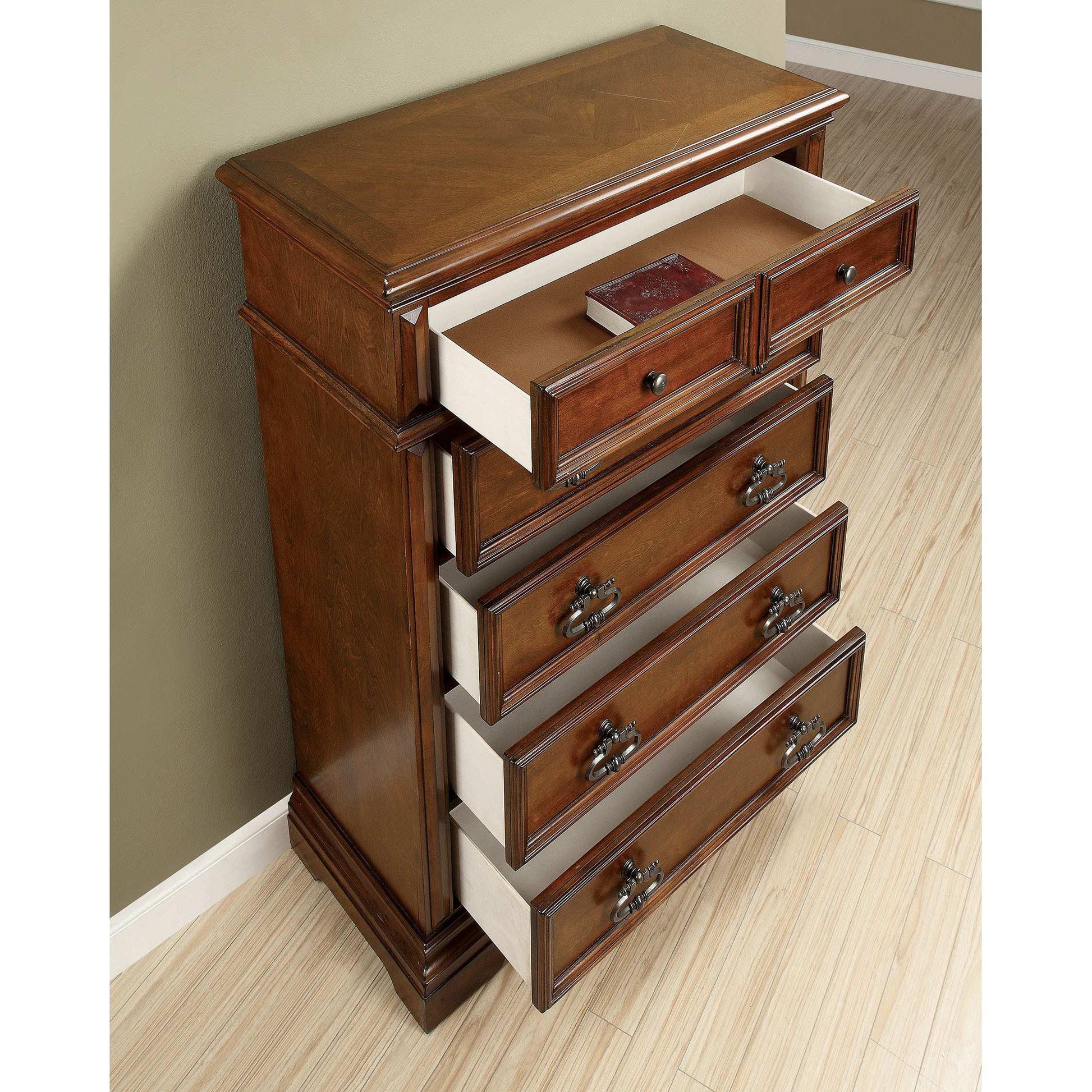  Furniture of America Millicent 5-Drawer Chest CM7373C IMAGE 2