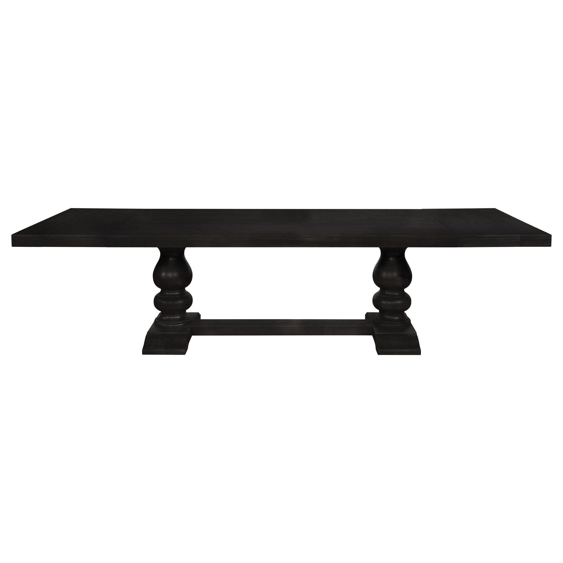 Coaster Furniture Phelps 121231 123-inch Extension Leaf Dining Table - Distressed Noir IMAGE 2