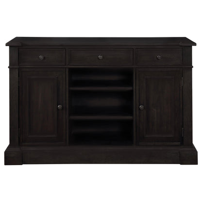 Coaster Furniture Phelps 121235 2-door Sideboard Buffet Cabinet - Distressed Noir IMAGE 2