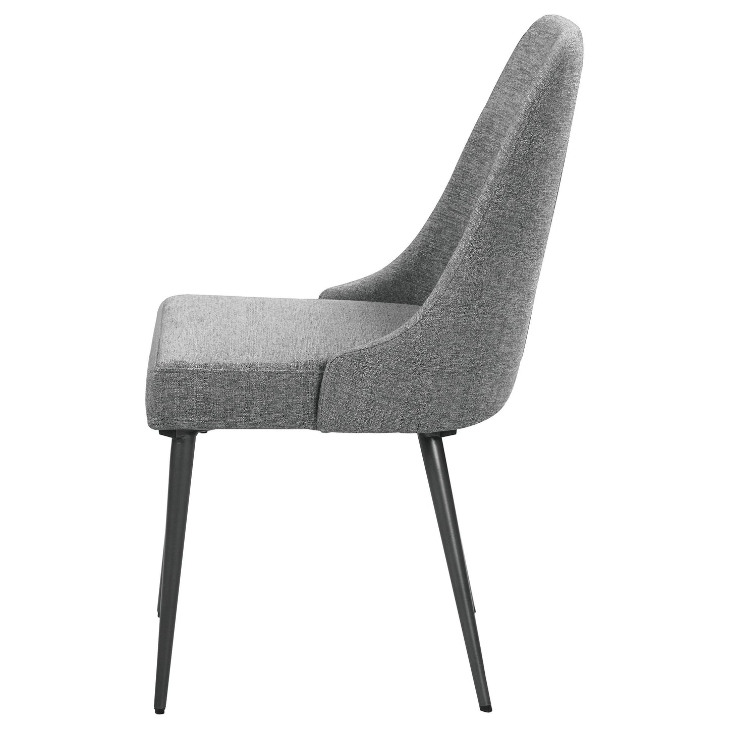 Coaster Furniture Alan 190442 Fabric Upholstered Dining Side Chair - Grey (Set of 2) IMAGE 4