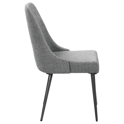 Coaster Furniture Alan 190442 Fabric Upholstered Dining Side Chair - Grey (Set of 2) IMAGE 8