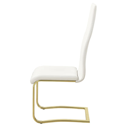 Coaster Furniture Montclair 190512 Upholstered Dining Side Chair - White (Set of 4) IMAGE 4