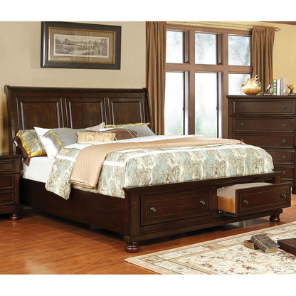  Furniture of America Castor California King Platform Bed with Storage CM7590CH-CK-BED IMAGE 2