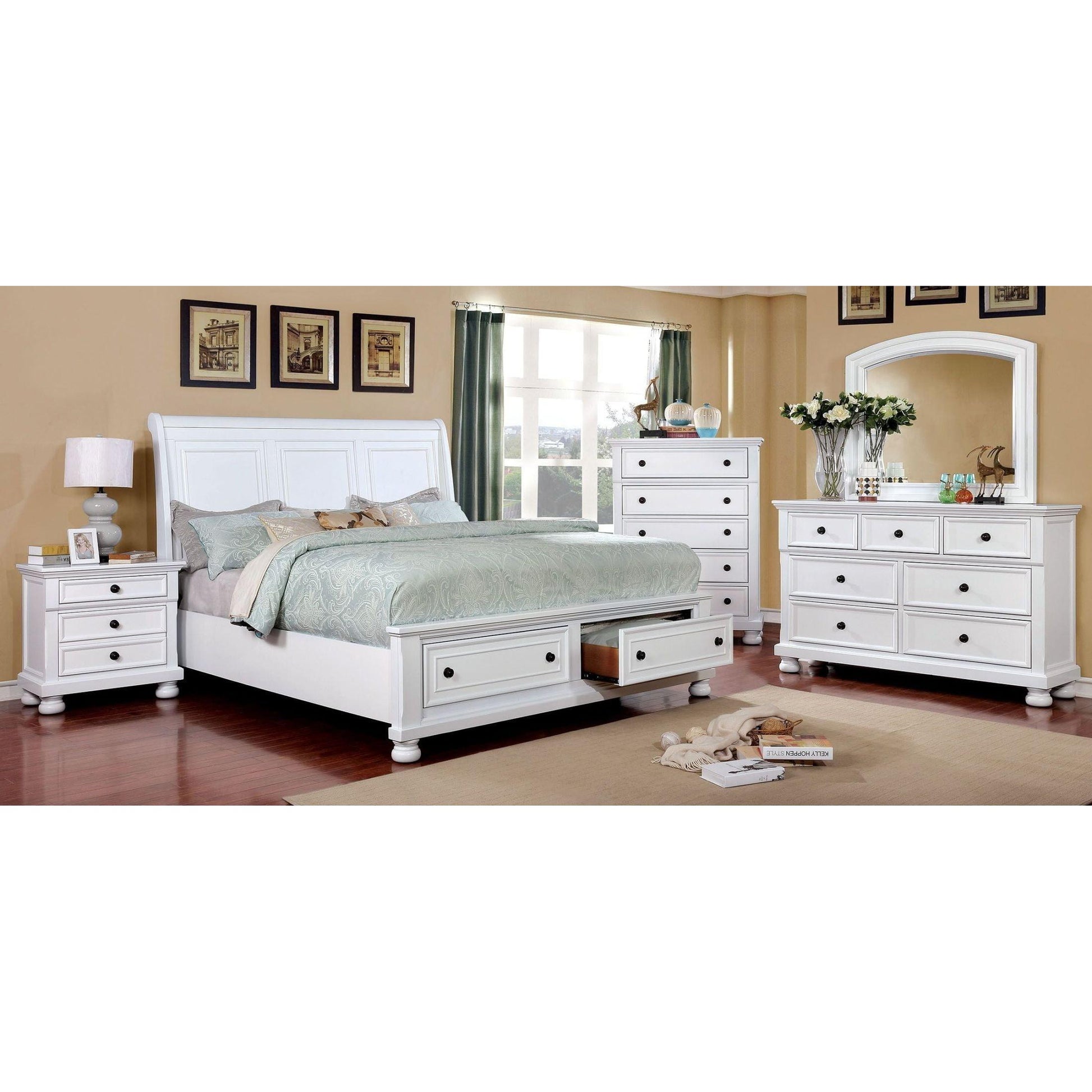  Furniture of America Castor 5-Drawer Chest CM7590WH-C IMAGE 5