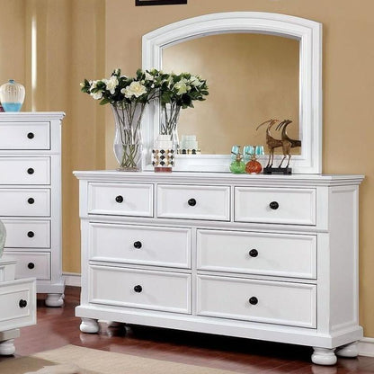  Furniture of America Castor Dresser Mirror CM7590WH-M IMAGE 3