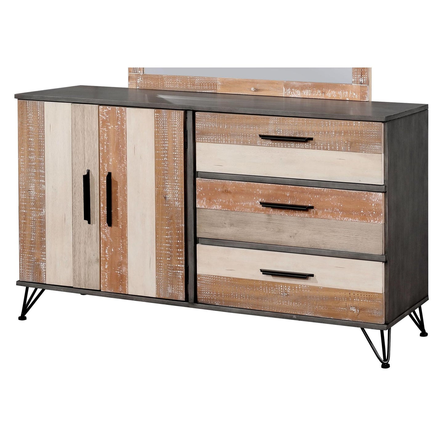  Furniture of America Haddel 3-Drawer Dresser CM7592GY-D IMAGE 1