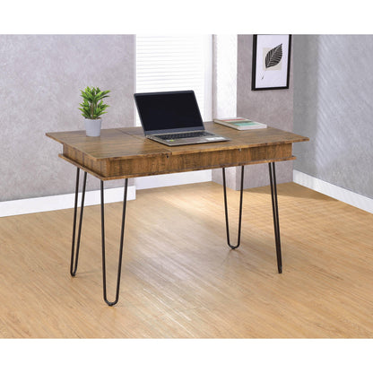 Coaster Furniture Sheeran 802011 47-inch Writing Desk with Storage - Rustic Amber IMAGE 10