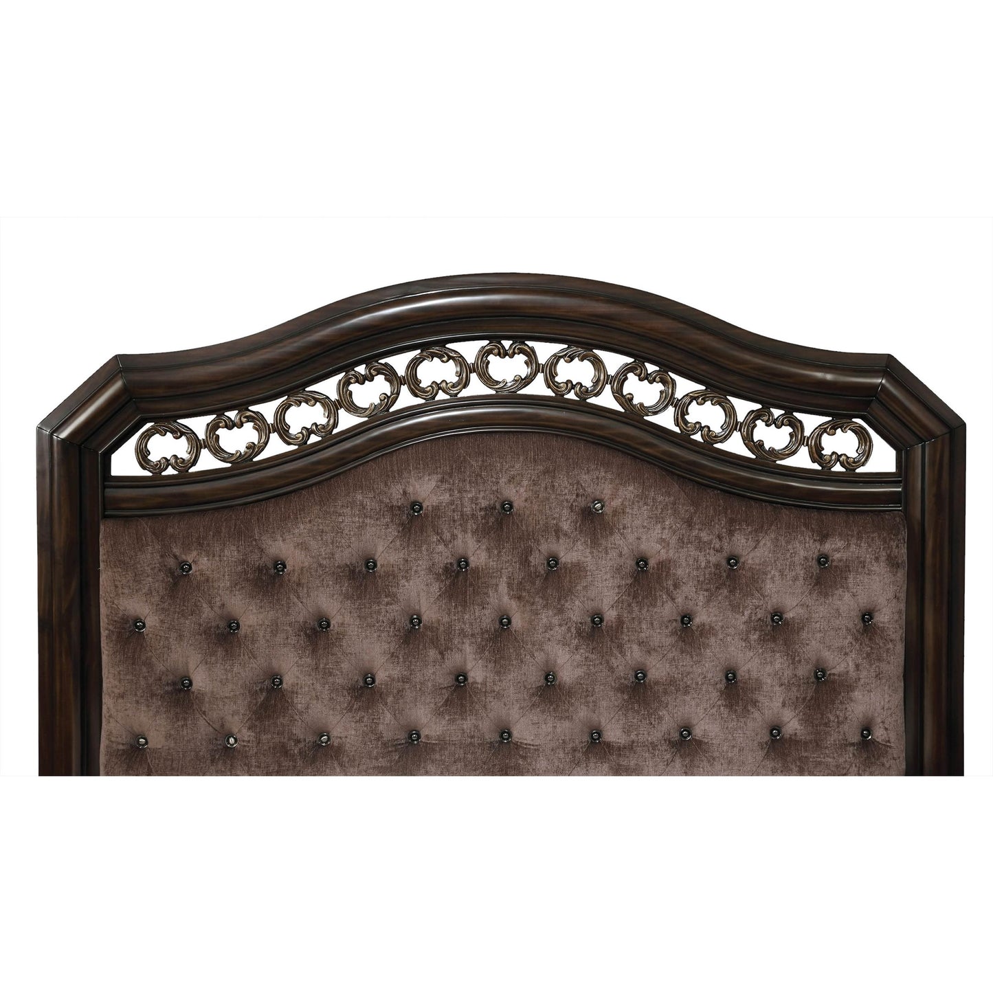  Furniture of America Calliope King Upholstered Panel Bed CM7752EK-BED IMAGE 2