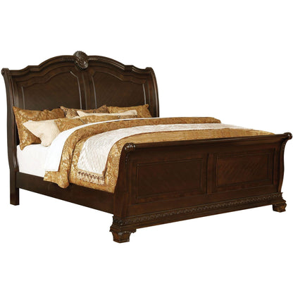  Furniture of America Isidora California King Sleigh Bed CM7799CH-CK-BED IMAGE 1