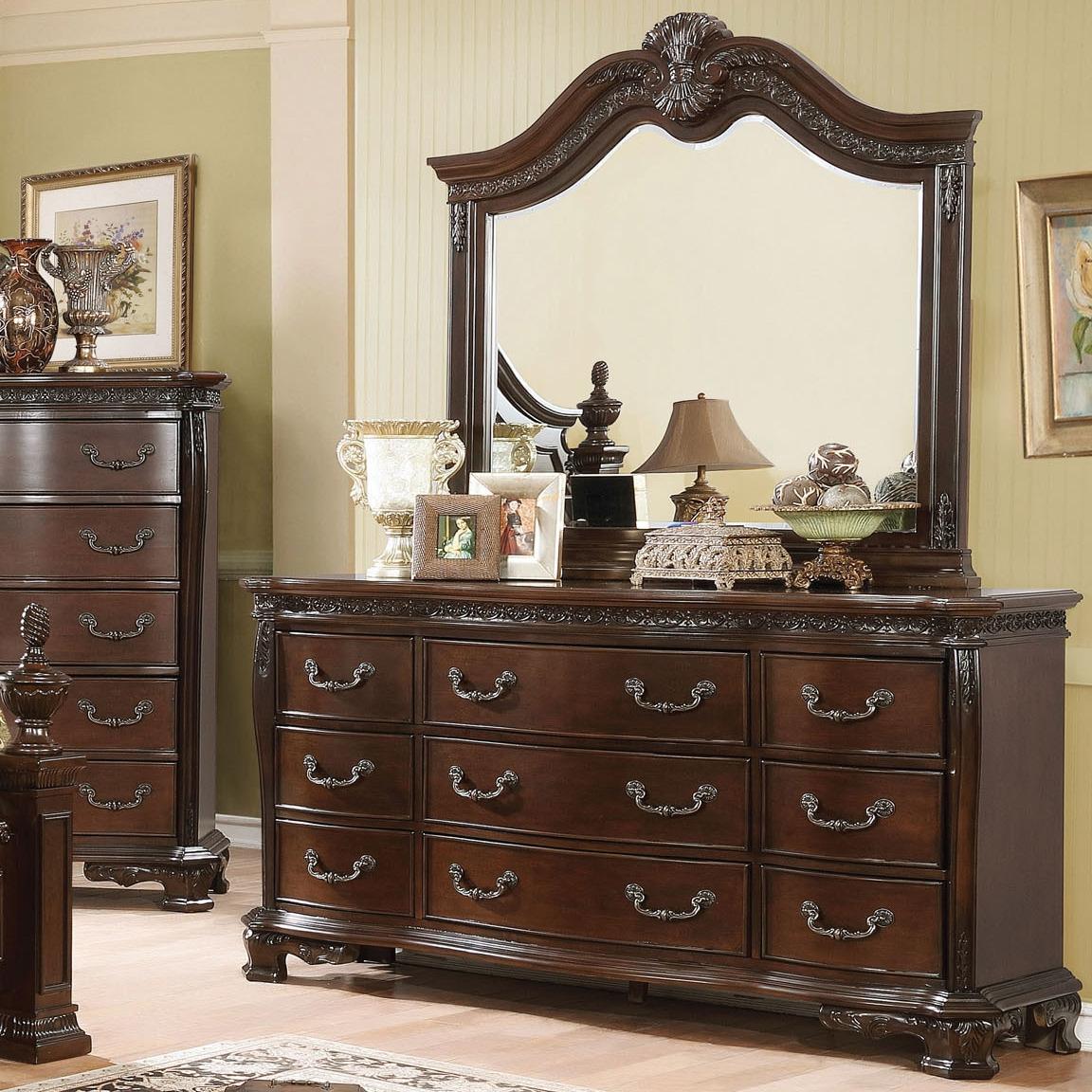  Furniture of America Hesperos 9-Drawer Dresser CM7798CH-D IMAGE 3