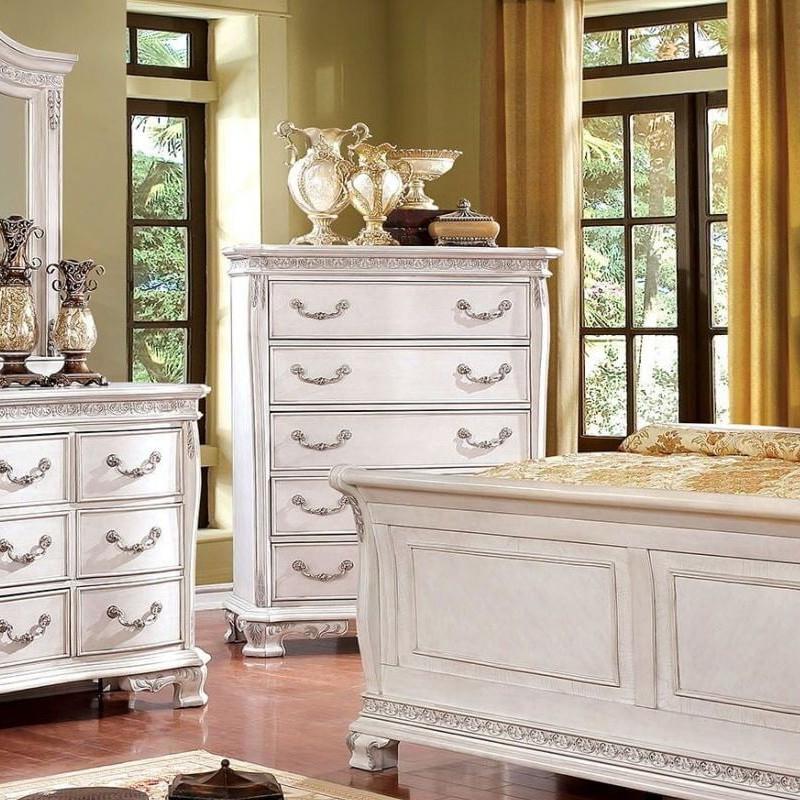  Furniture of America Hesperos 5-Drawer Chest CM7798WH-C IMAGE 2