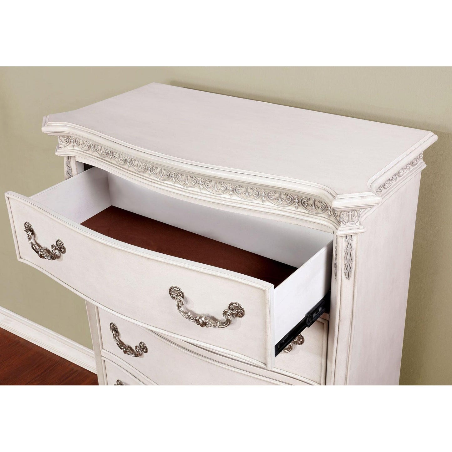  Furniture of America Hesperos 5-Drawer Chest CM7798WH-C IMAGE 3