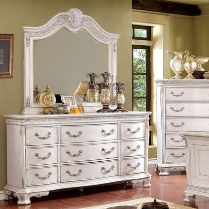  Furniture of America Hesperos Dresser Mirror CM7798WH-M IMAGE 3