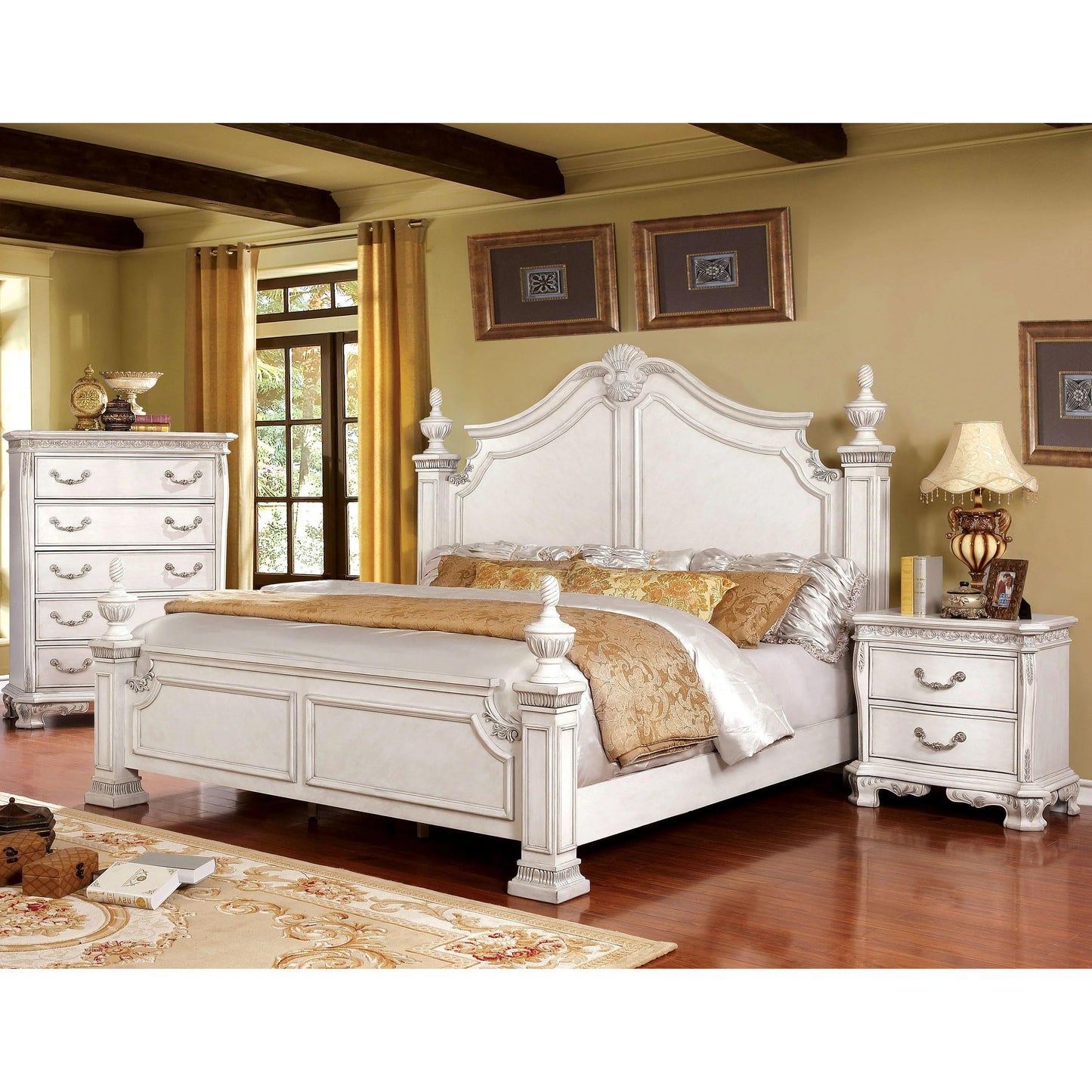  Furniture of America Hesperos 2-Drawer Nightstand CM7798WH-N IMAGE 4