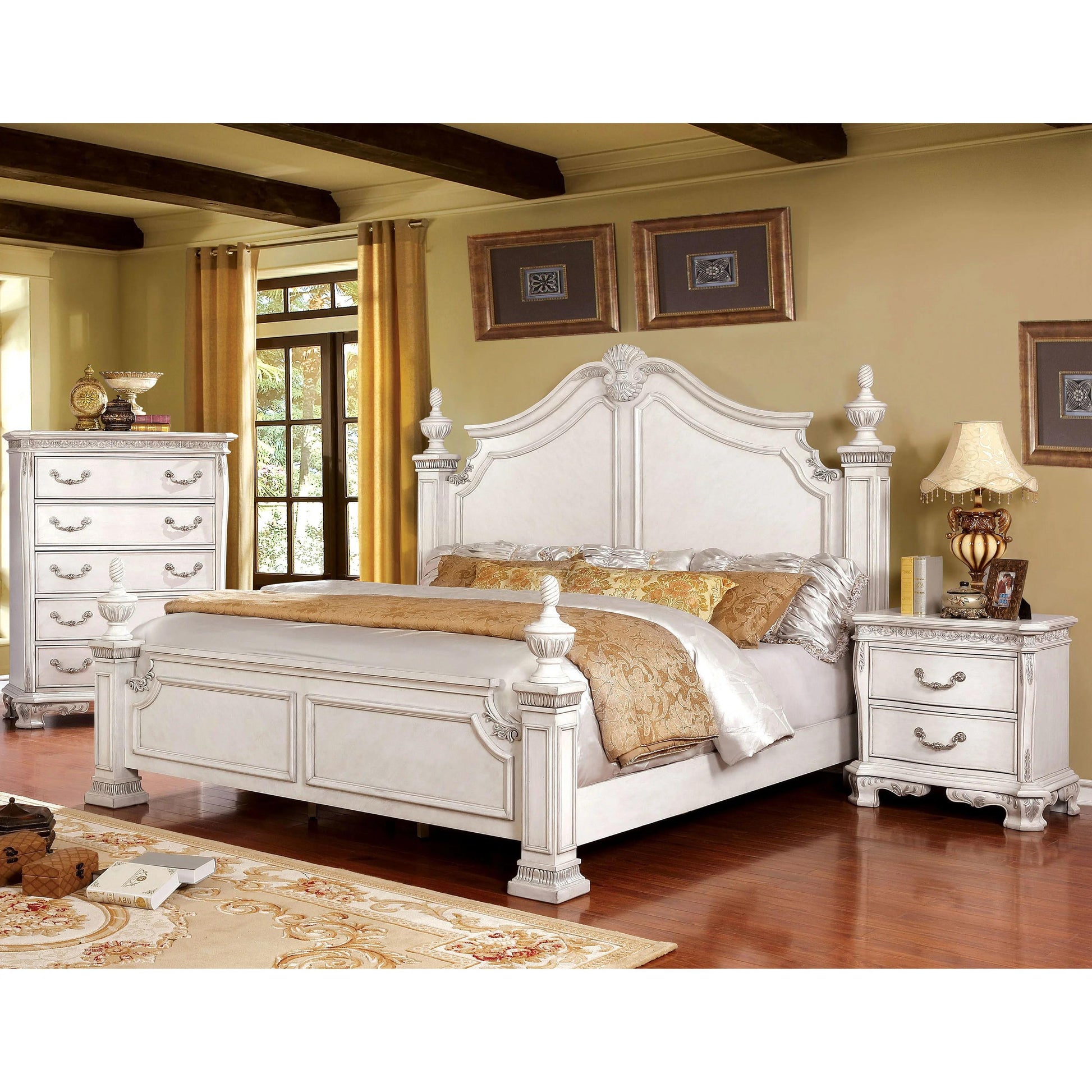  Furniture of America Hesperos 2-Drawer Nightstand CM7798WH-N IMAGE 4