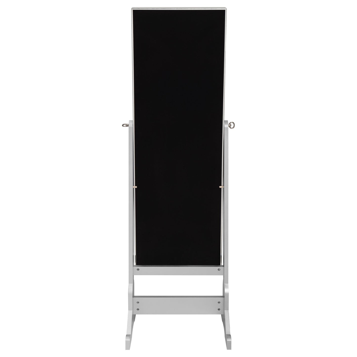 Coaster Furniture Moore 951017 Cheval Mirror with Jewelry Storage - Silver IMAGE 8