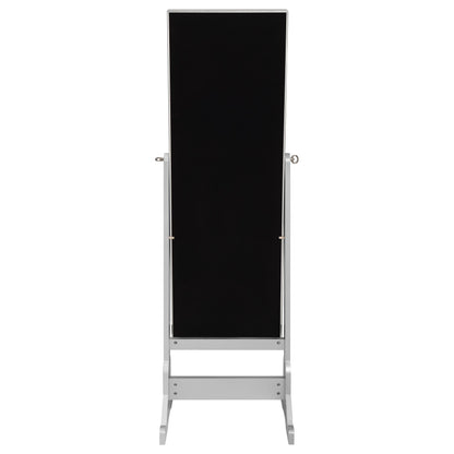 Coaster Furniture Moore 951017 Cheval Mirror with Jewelry Storage - Silver IMAGE 8