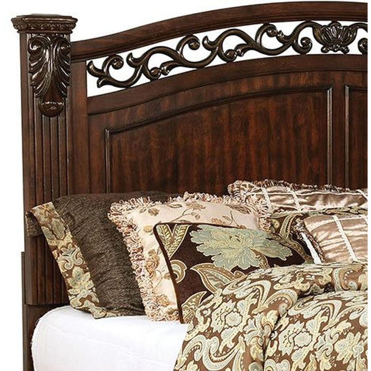  Furniture of America Cervantes California King Poster Bed CM7730CK-BED IMAGE 3