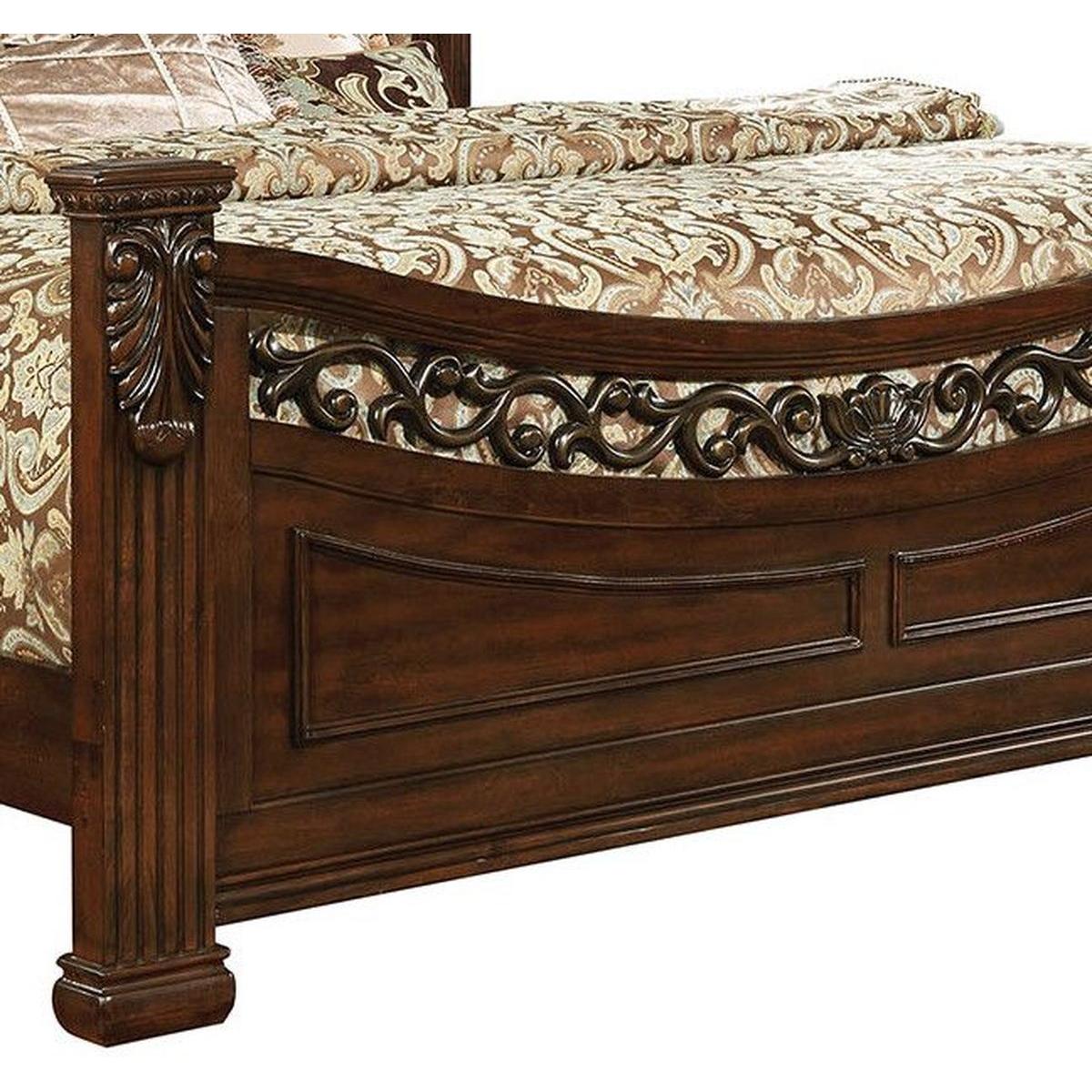  Furniture of America Cervantes California King Poster Bed CM7730CK-BED IMAGE 4
