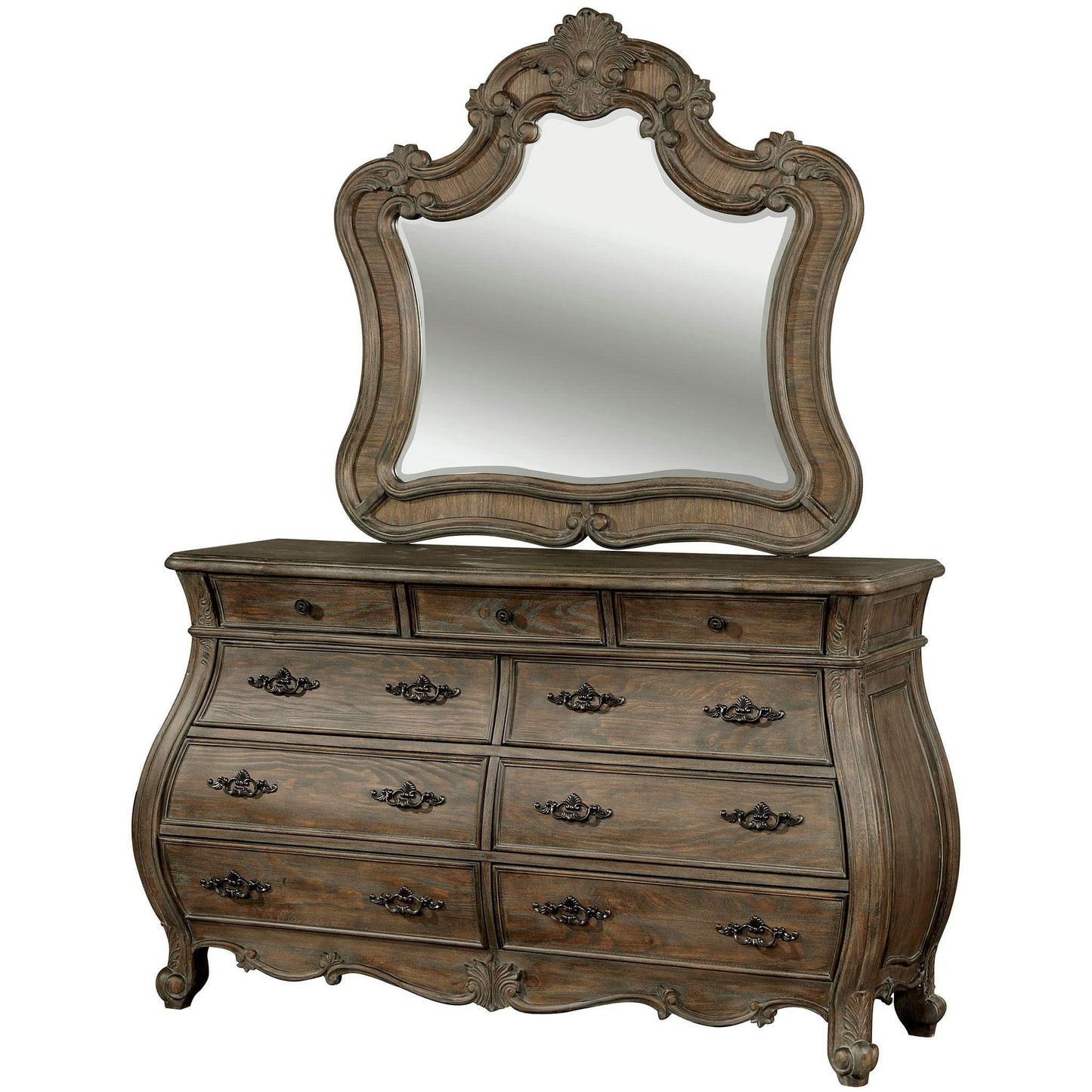  Furniture of America Cursa Dresser Mirror CM7664M IMAGE 2