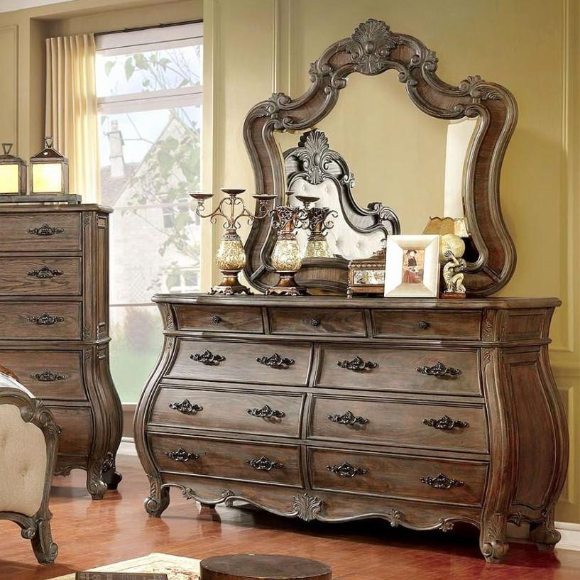  Furniture of America Cursa Dresser Mirror CM7664M IMAGE 3