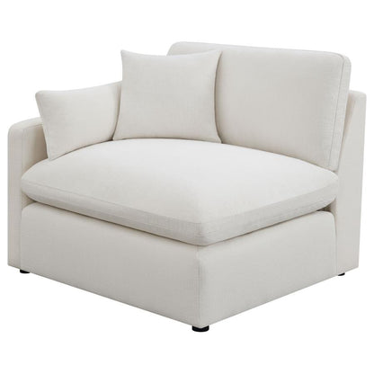 Coaster Furniture Hobson 551453 Square Upholstered Ottoman - Ivory
