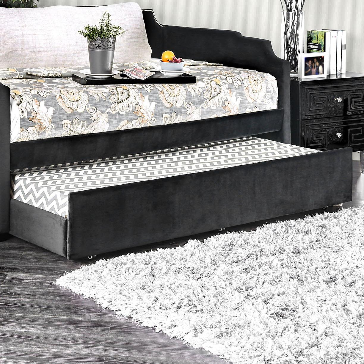  Furniture of America Kids Beds Trundle Bed CM1025BK-TR IMAGE 1