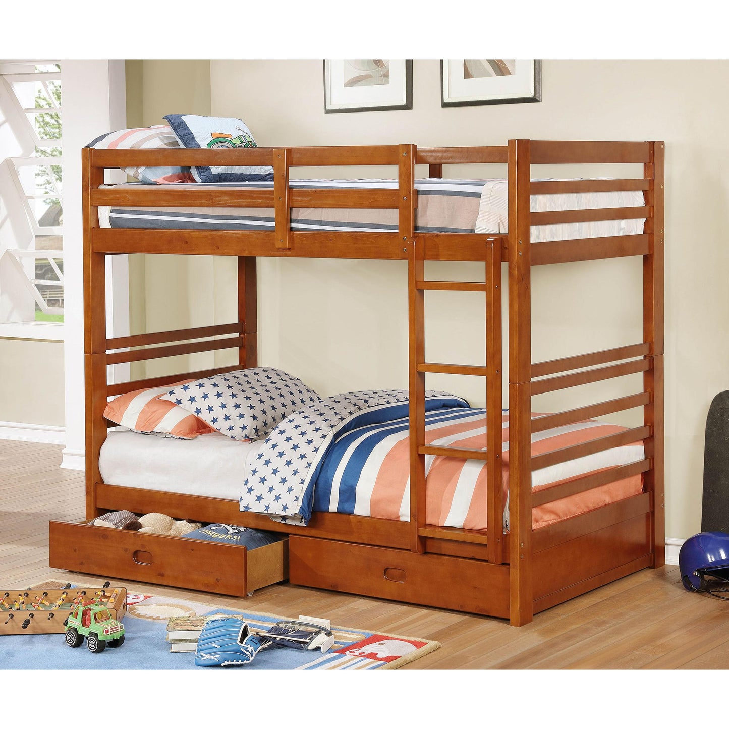  Furniture of America Kids Beds Bunk Bed CM-BK588T-A-BED IMAGE 1