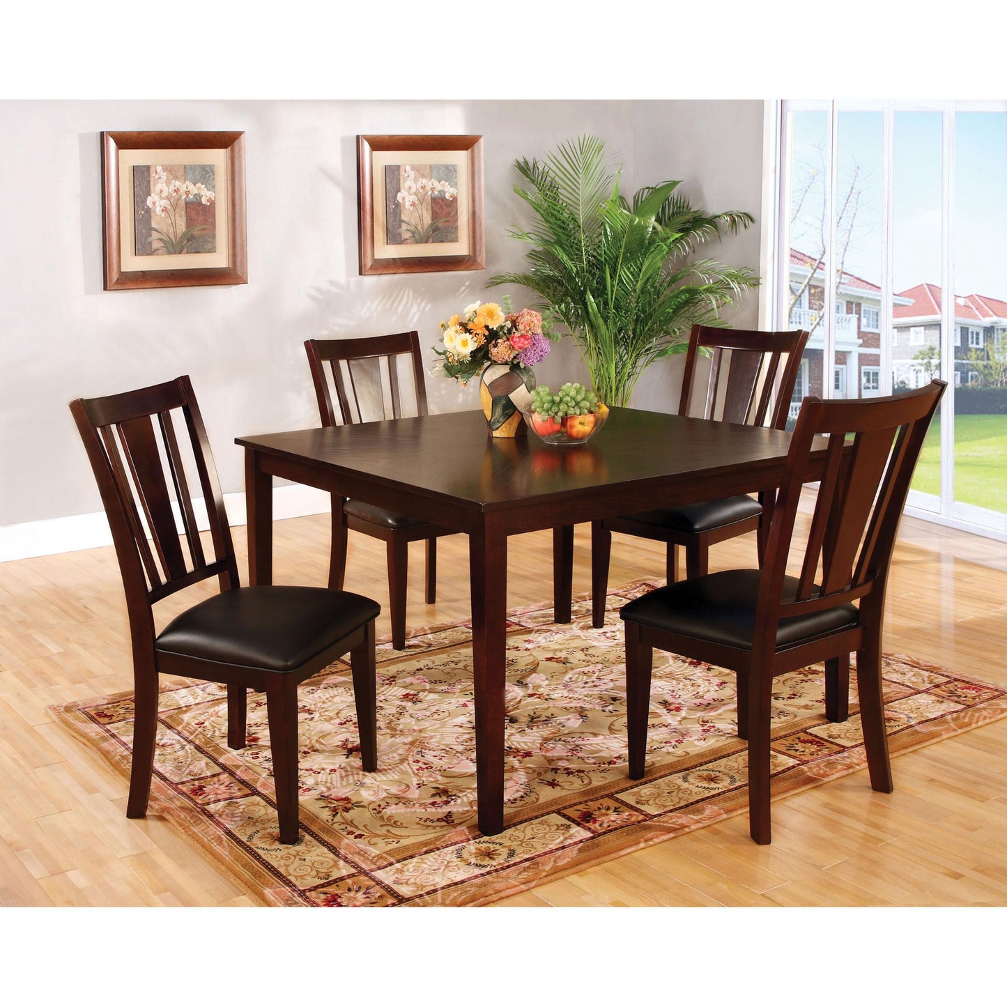  Furniture of America Bridgette 5 pc Dinette CM3325T-5PK IMAGE 1