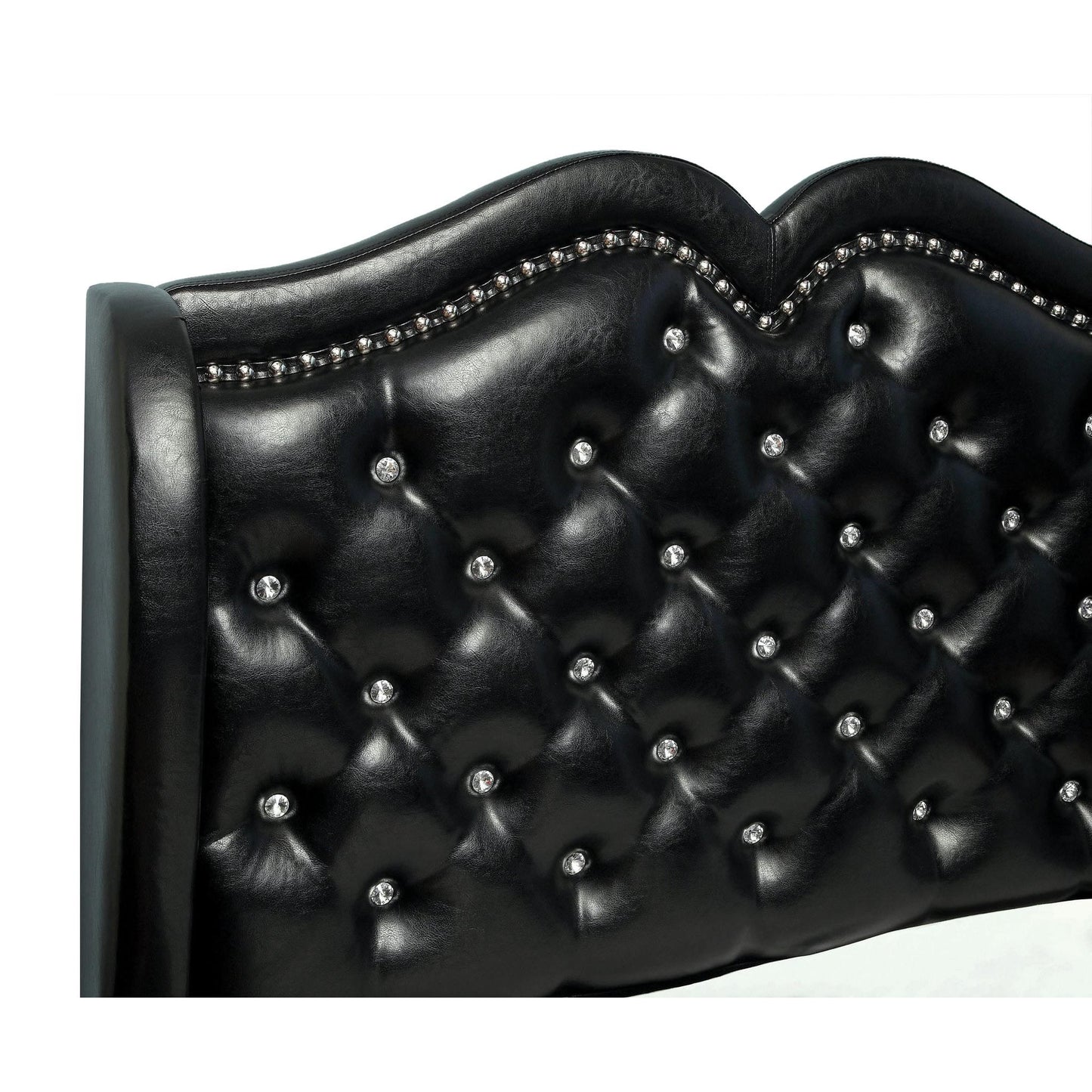  Furniture of America Monroe Queen Upholstered Platform Bed CM7016BK-Q-BED IMAGE 4
