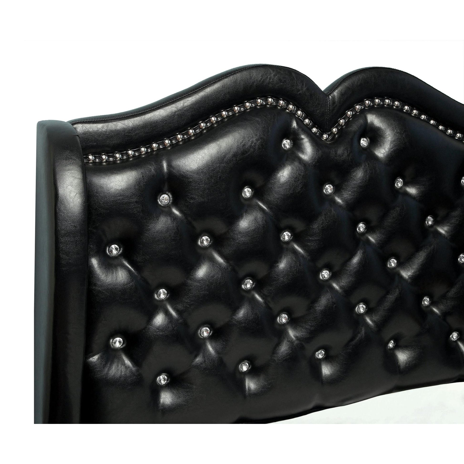  Furniture of America Monroe Queen Upholstered Platform Bed CM7016BK-Q-BED IMAGE 4