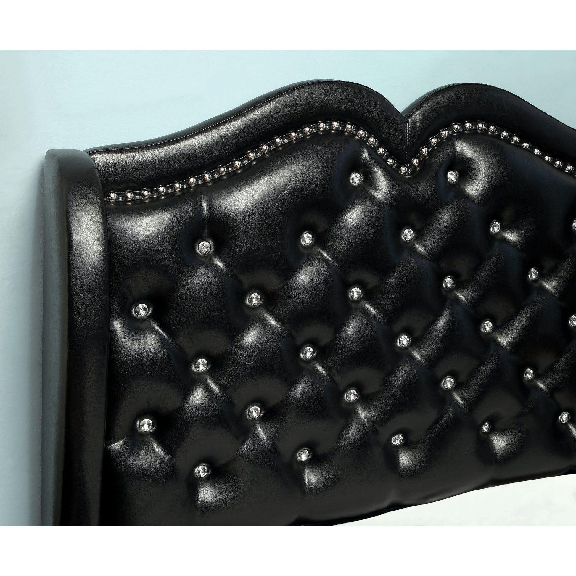  Furniture of America Monroe Queen Upholstered Platform Bed CM7016BK-Q-BED IMAGE 5